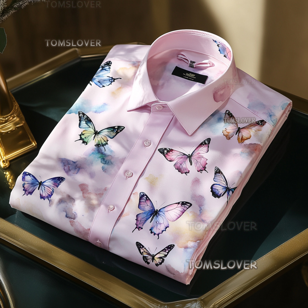 Waves men's shirt with wave pattern