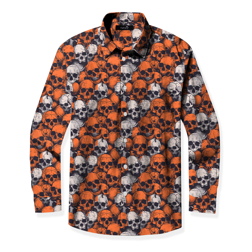 TomsloverHaunted Night Halloween Skull Shirt
