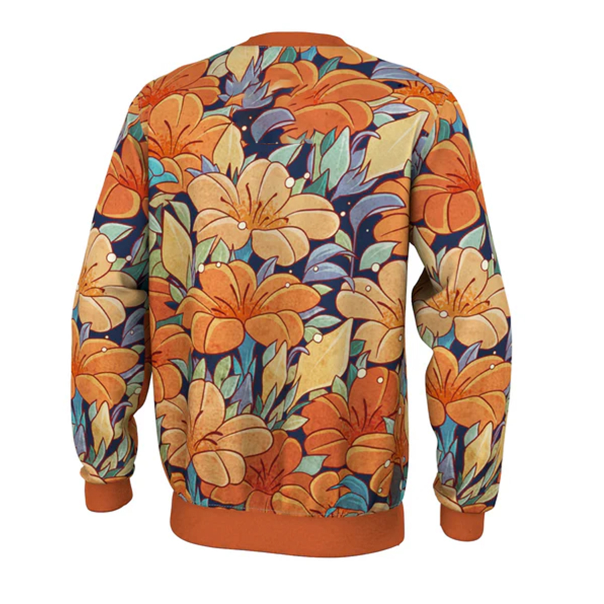 Print Sweatshirt Round Neck Pullover Men