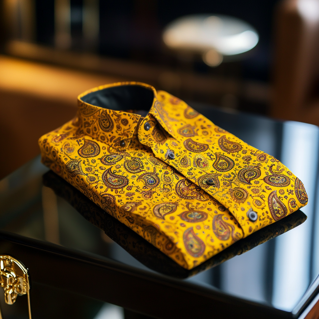 Paisley long-sleeved shirt 