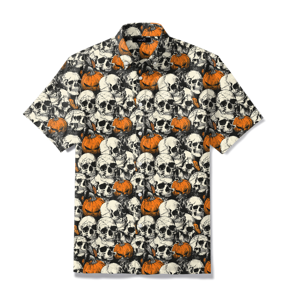 TomsloverHaunted Night Halloween Skull Shirt
