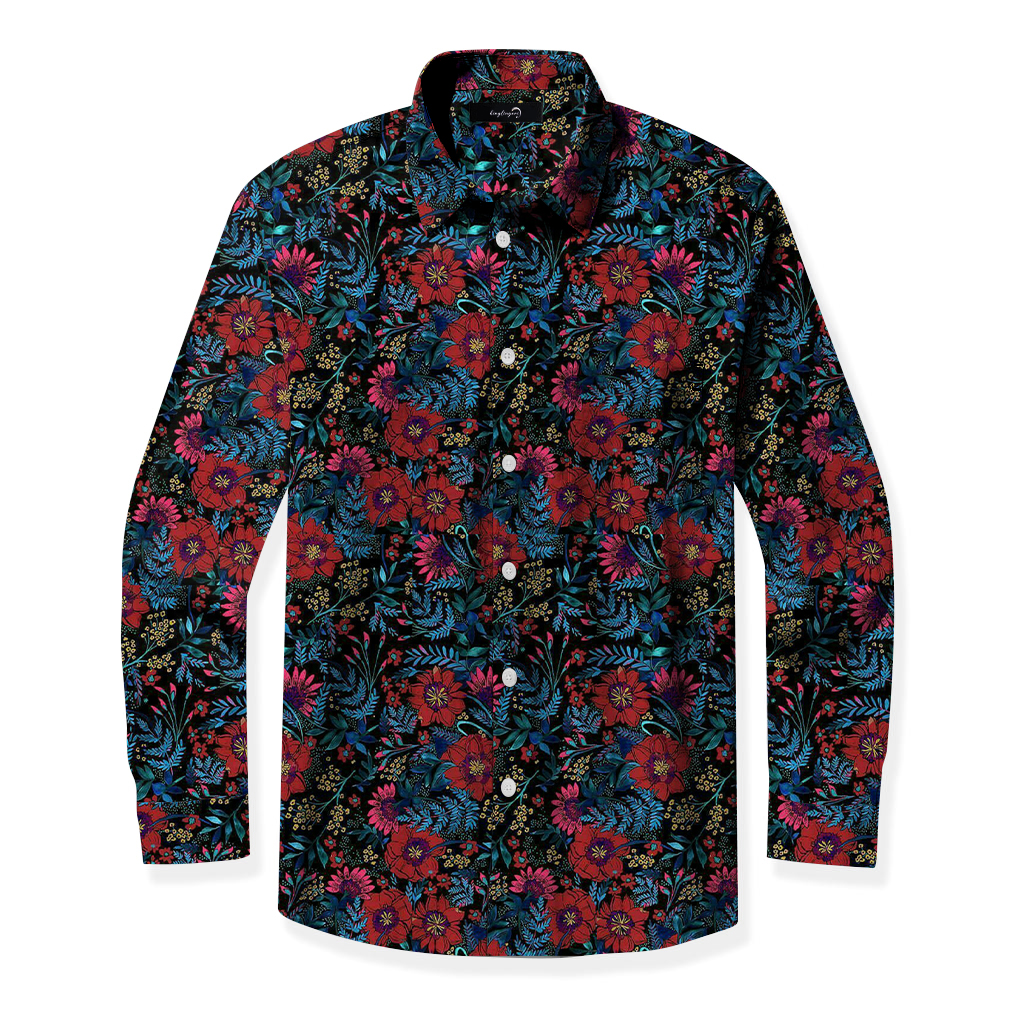 TomsloverBusiness Casual Chic Printed Shirt 100% cotton