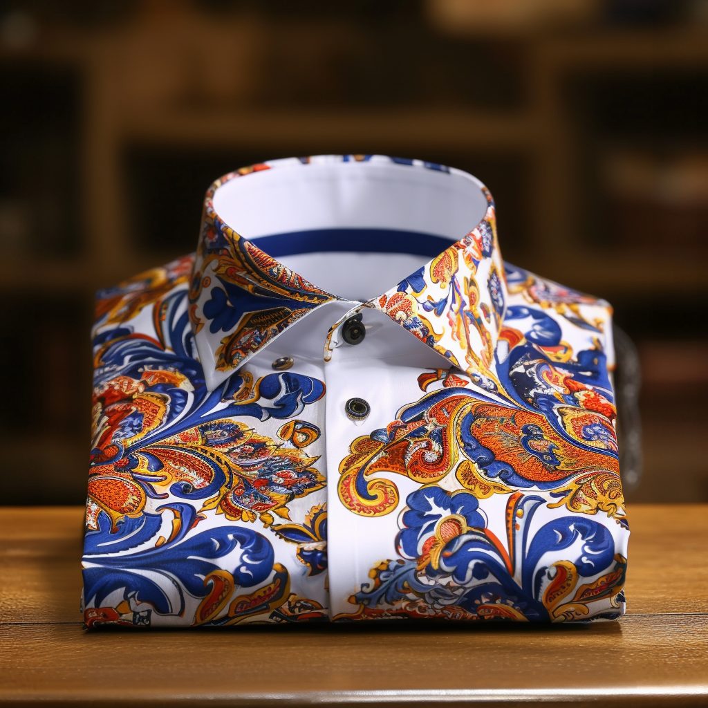 Sophisticated Patterned Business Shirt