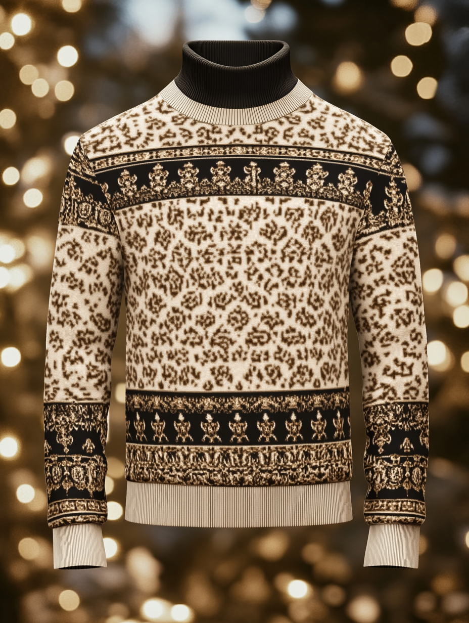 Men's Turtleneck Sweater Business Casual