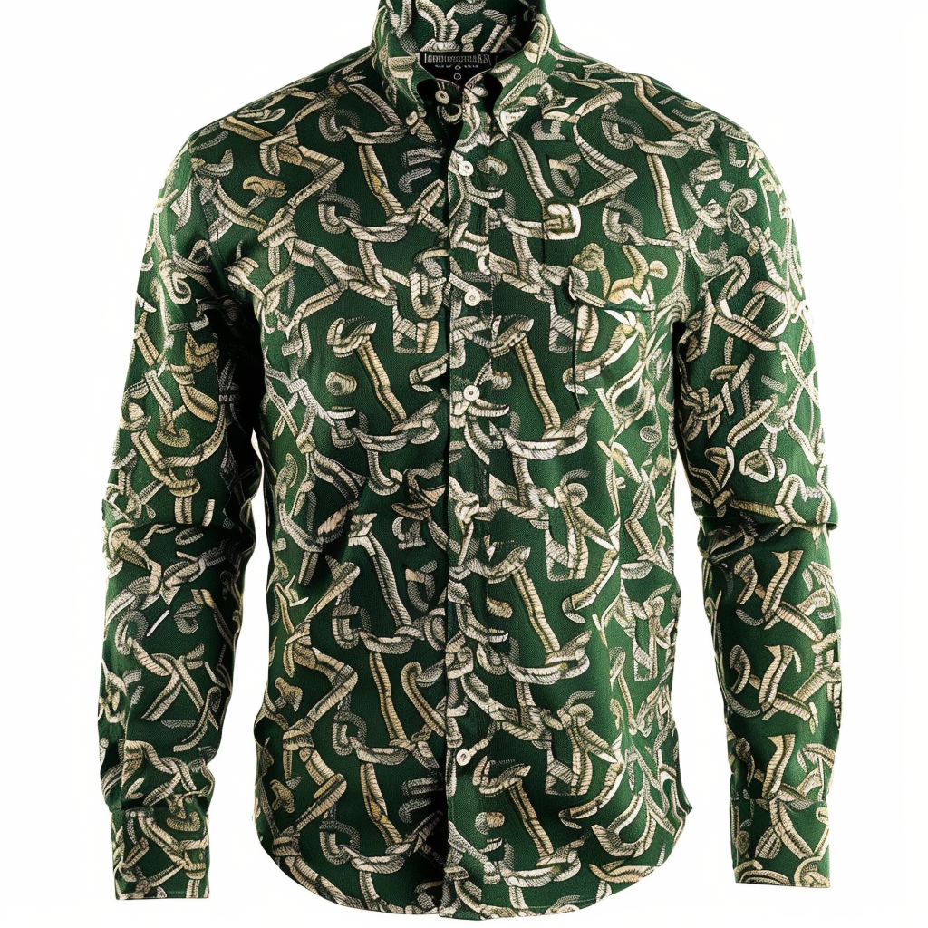 Men's Printed Shirt Woven Pattern