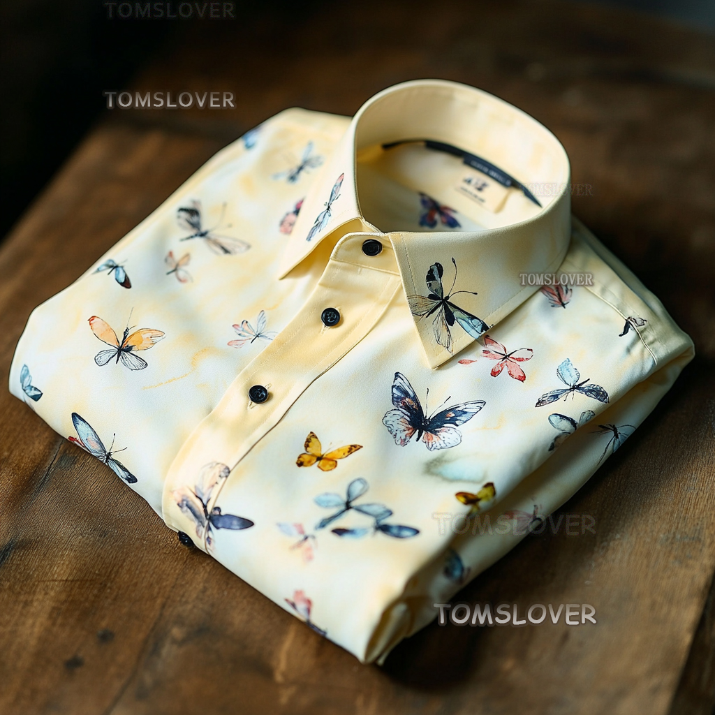 Waves men's shirt with wave pattern