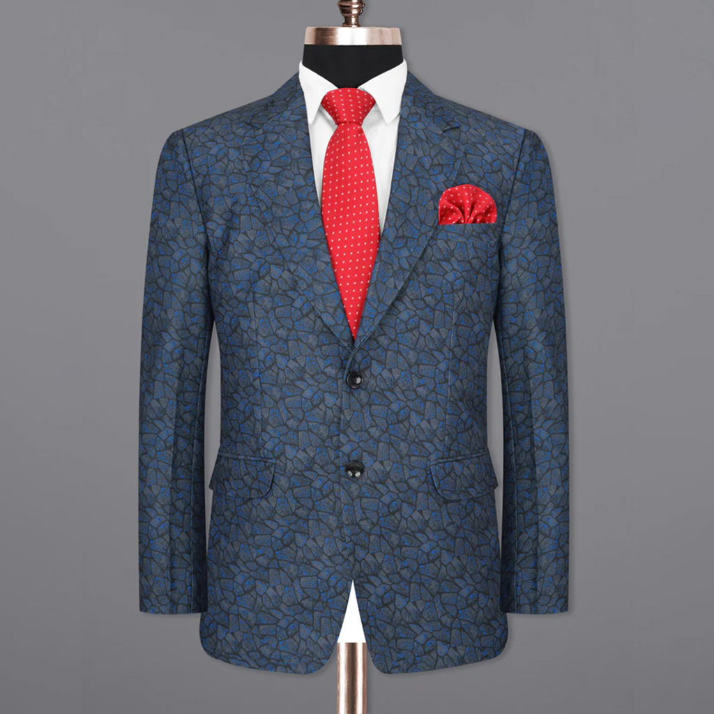 TomsloverMen's Casual Blazer Jacket Blazer Regular Fit  Single Breasted One-button 