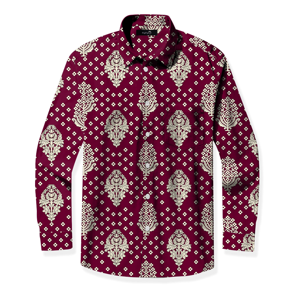 TomsloverBusiness Casual Chic Printed Shirt 100% cotton