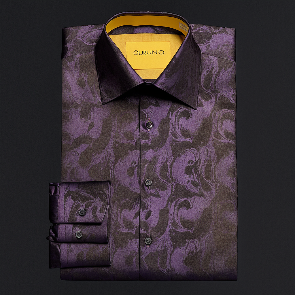 Men's Luxury Spiral Long Sleeve Shirt