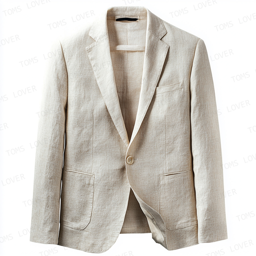 Men's Casual Linen Blazer Jacket 