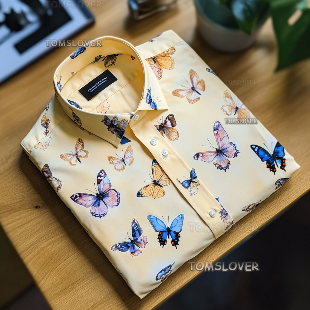 Waves men's shirt with wave pattern