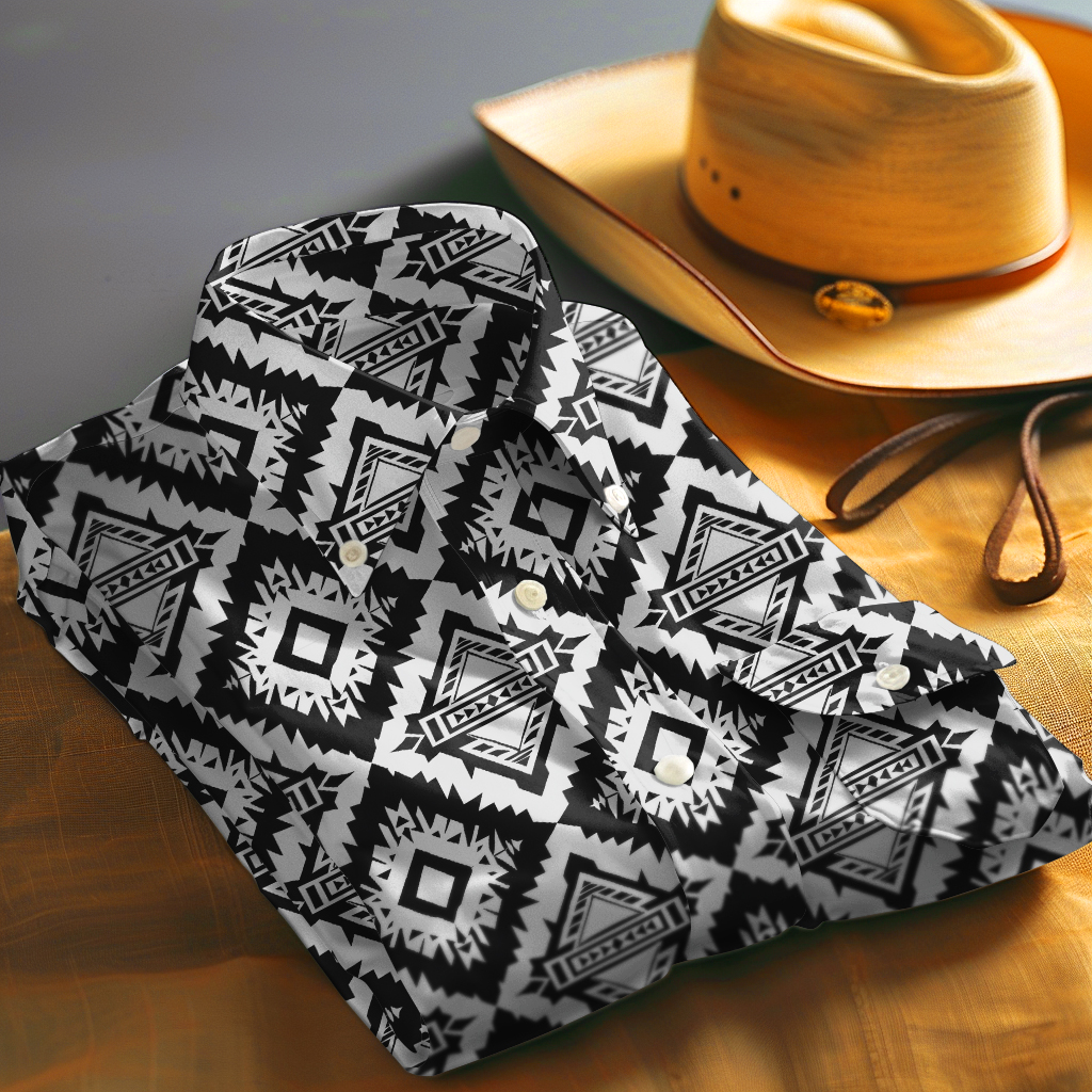 TomsloverMen's Aztec shirt ethnic style