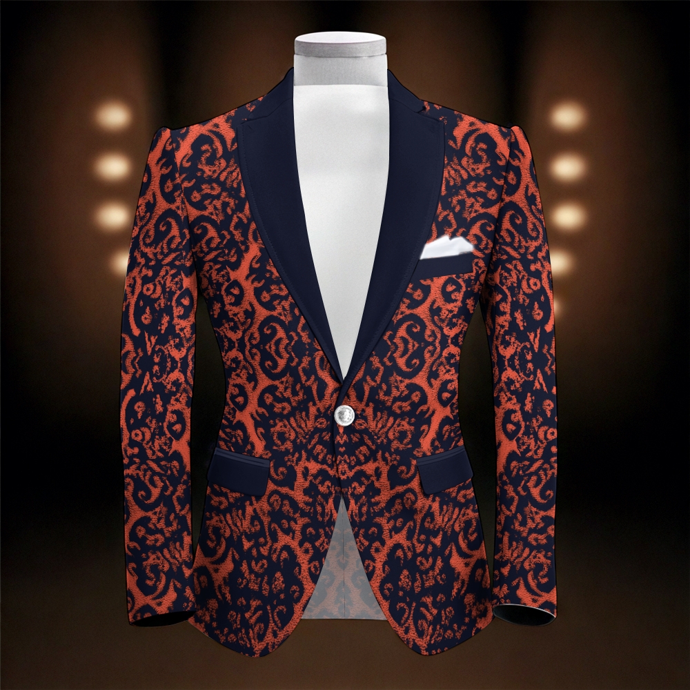 TomsloverBarocco elegant noble print suit jacket