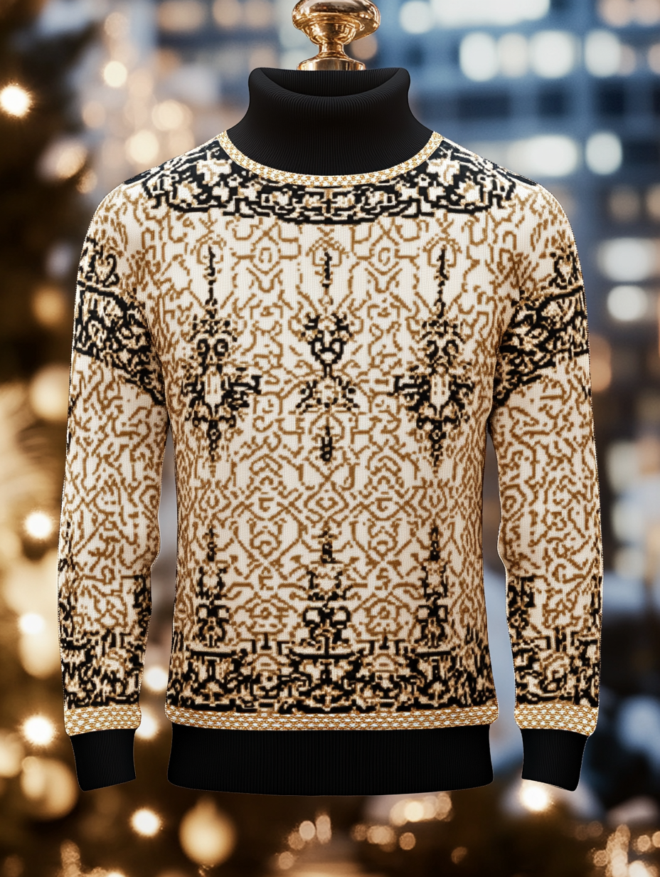 Men's Turtleneck Sweater Business Casual