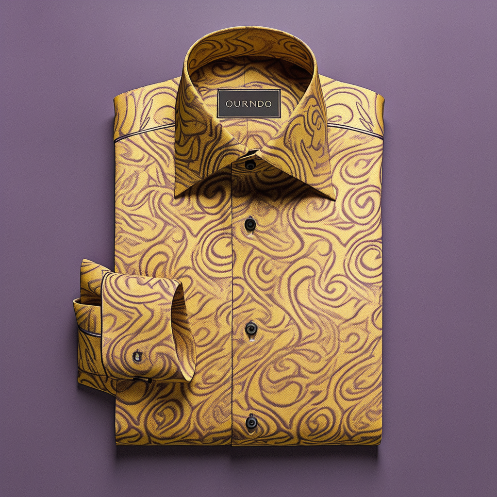 Men's Luxury Spiral Long Sleeve Shirt