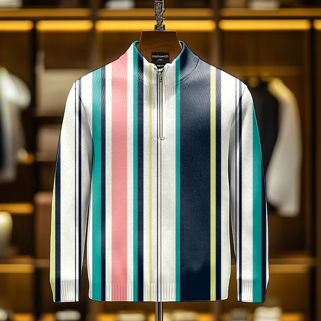 Men's casual half-zip Long sleeve sweatshirt sweater