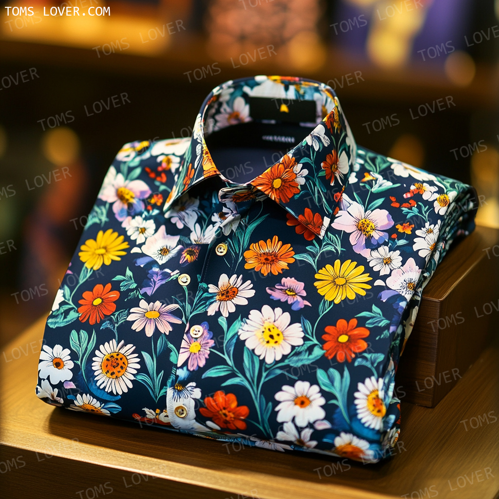 Men's Printed Shirt Floral Series Shirt