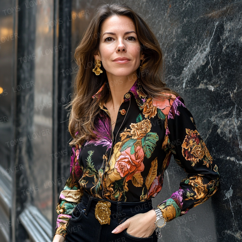 Women's Business Casual Cotton Long Sleeve Shirt