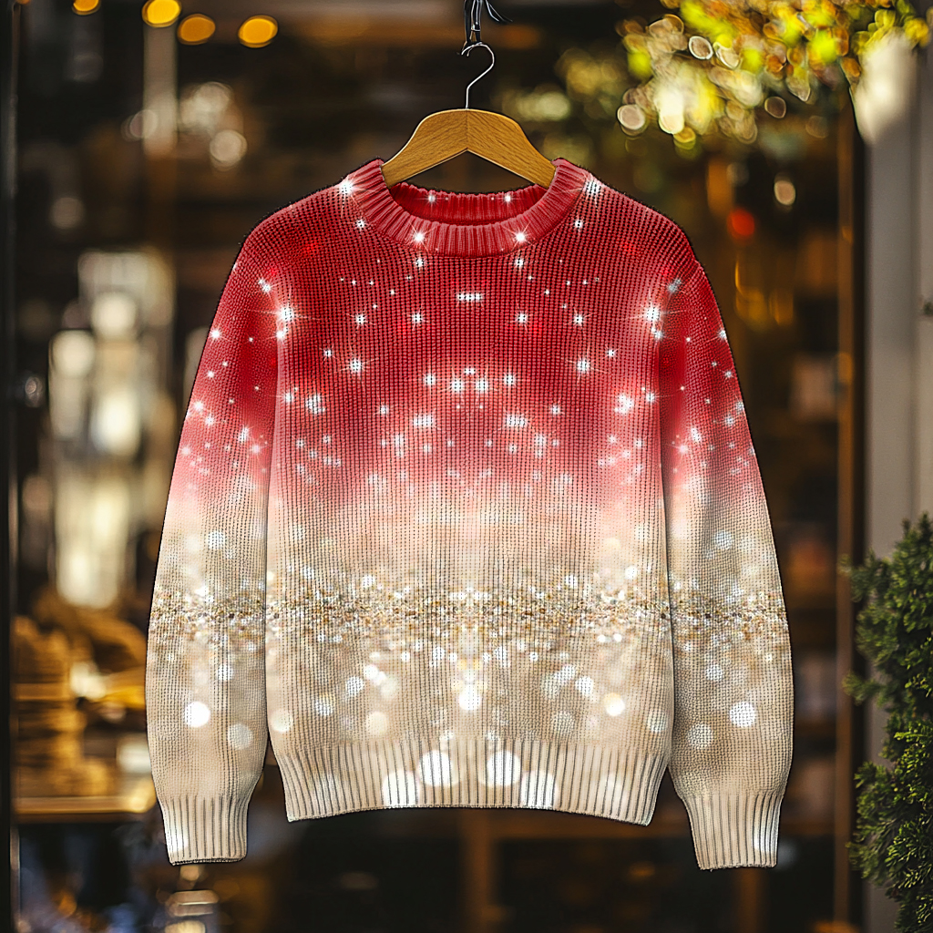 Christmas Fun Men's Crew Neck Pullover Sweater