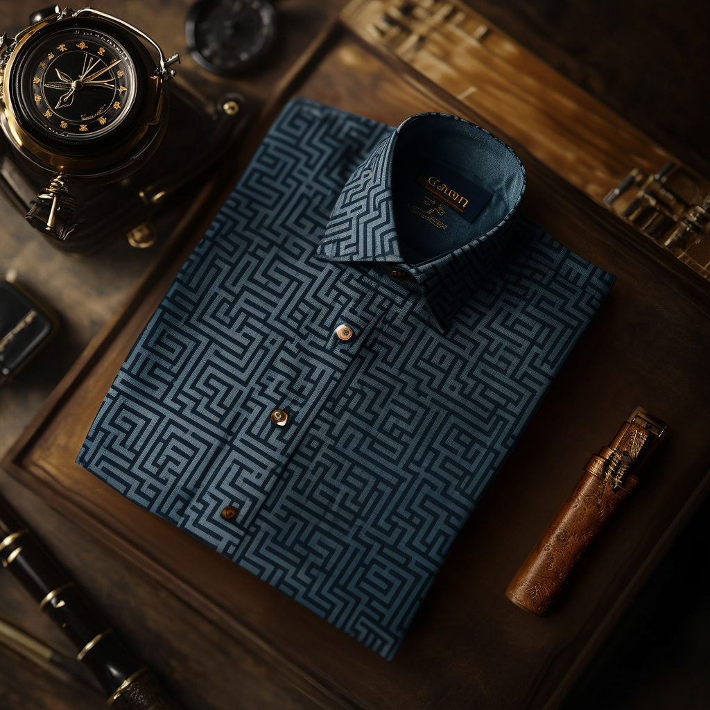 Elegant business casual shirt classical stripe pattern long sleeve