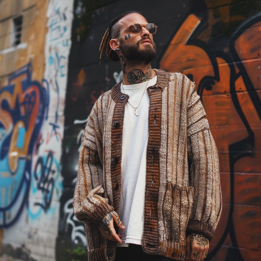 Men's Business Cardigan Sweater Cardigan