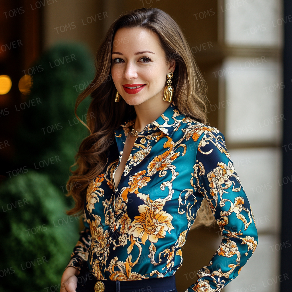 Women's Business Casual Cotton Long Sleeve Shirt