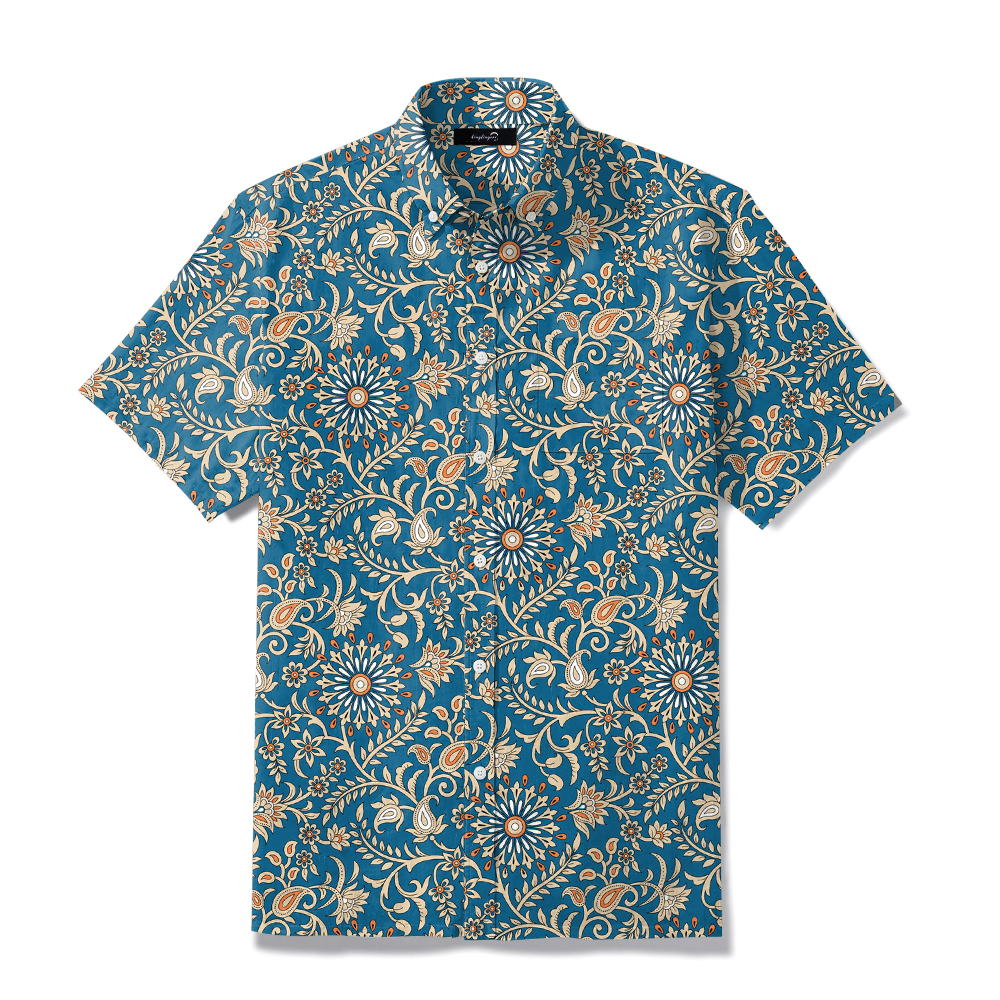 TomsloverBusiness Casual Chic Printed Shirt 100% cotton