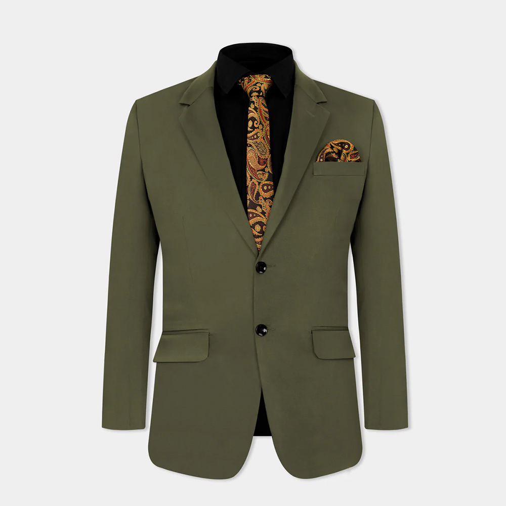 TomsloverMen's Casual Blazer Jacket Blazer Regular Fit  Single Breasted One-button 