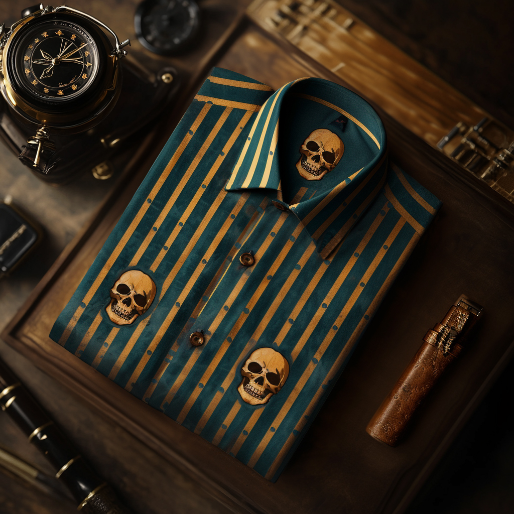 Elegant business casual shirt classical stripe pattern long sleeve