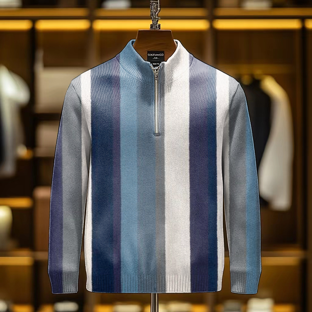 Men's casual half-zip Long sleeve sweatshirt sweater