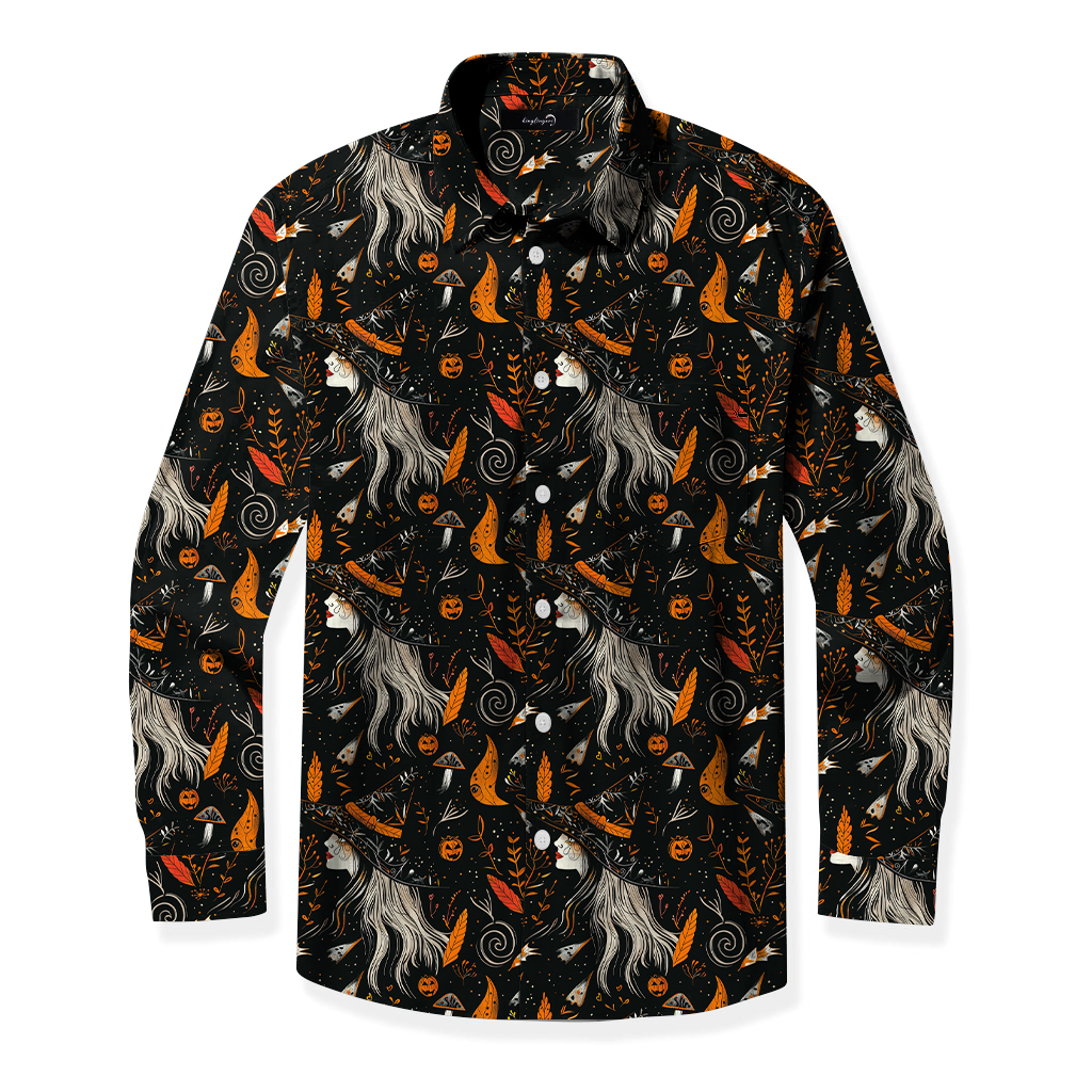 TomsloverHalloween witch flying print shirt that is scary and fashionable