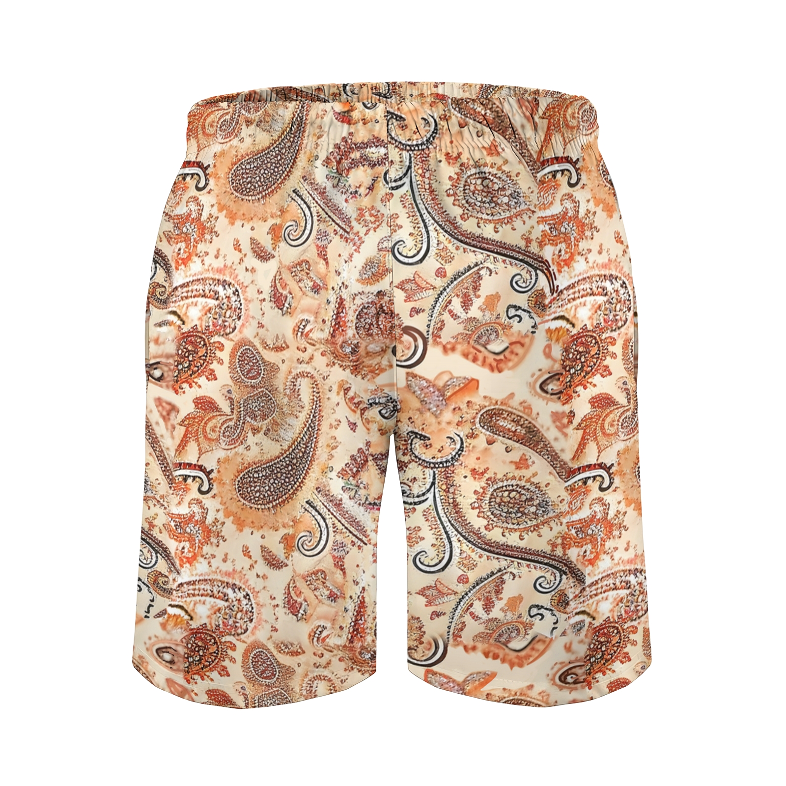TomsloverMen's Paisley-Print Drawstring Swim Shorts 2407000110