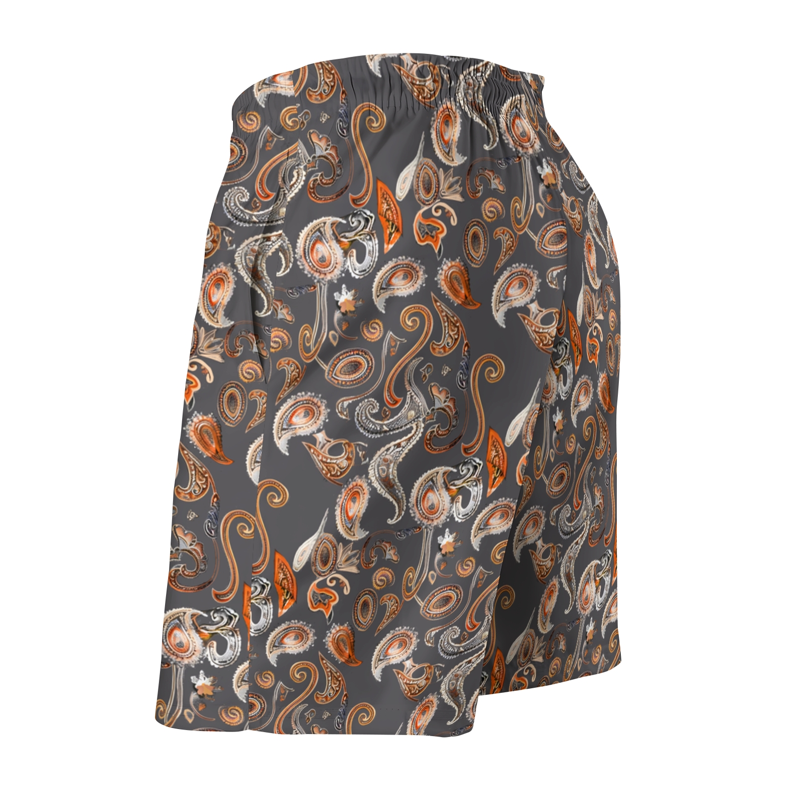 TomsloverMen's Paisley-Print Drawstring Swim Shorts 2407000111