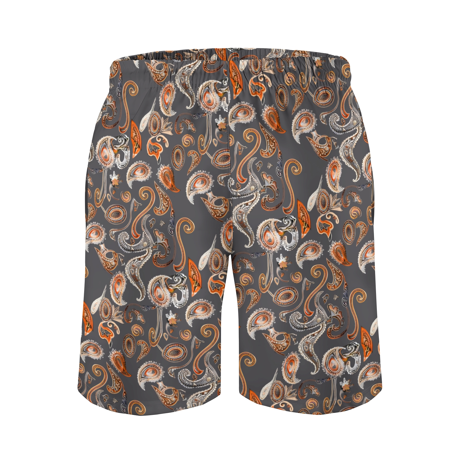TomsloverMen's Paisley-Print Drawstring Swim Shorts 2407000111