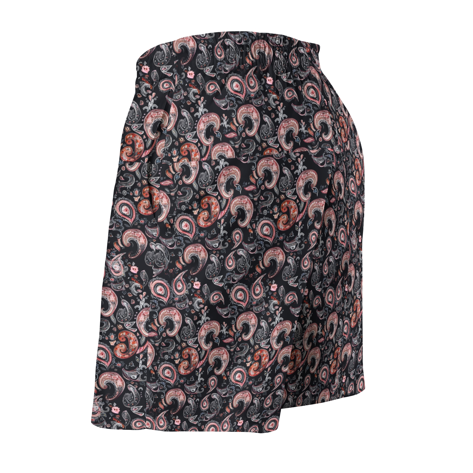 TomsloverMen's Paisley-Print Drawstring Swim Shorts 2407000117