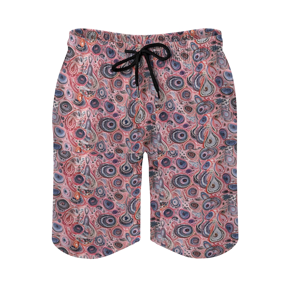 TomsloverMen's Paisley-Print Drawstring Swim Shorts 2407000120