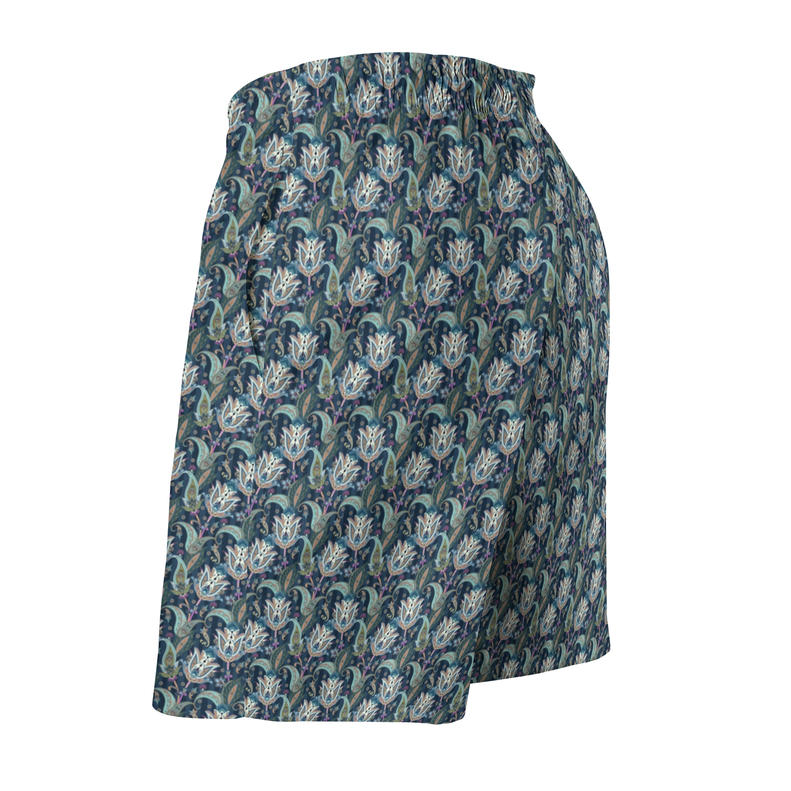 TomsloverMen's Paisley-Print Drawstring Swim Shorts 2407000121