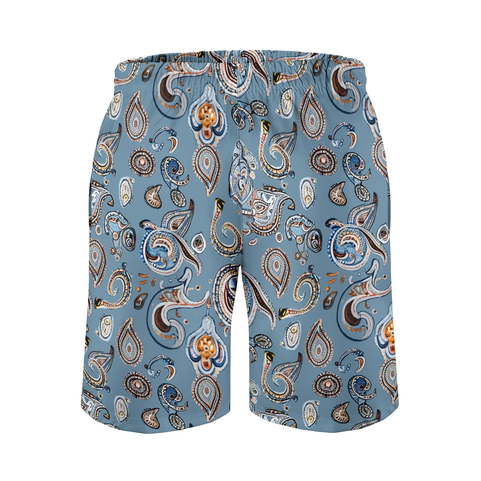 TomsloverMen's Print Drawstring Swim Shorts 2407000300