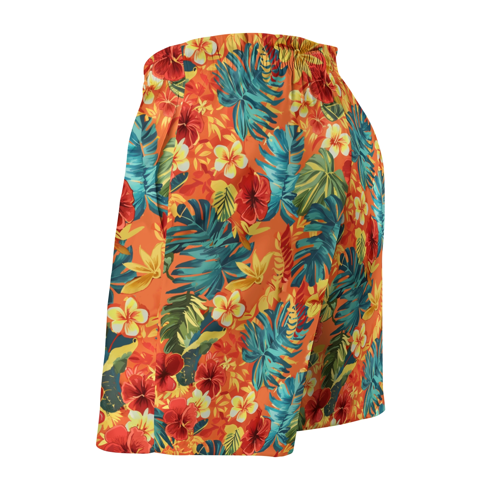 TomsloverMen's Print Drawstring Swim Shorts 2407000302