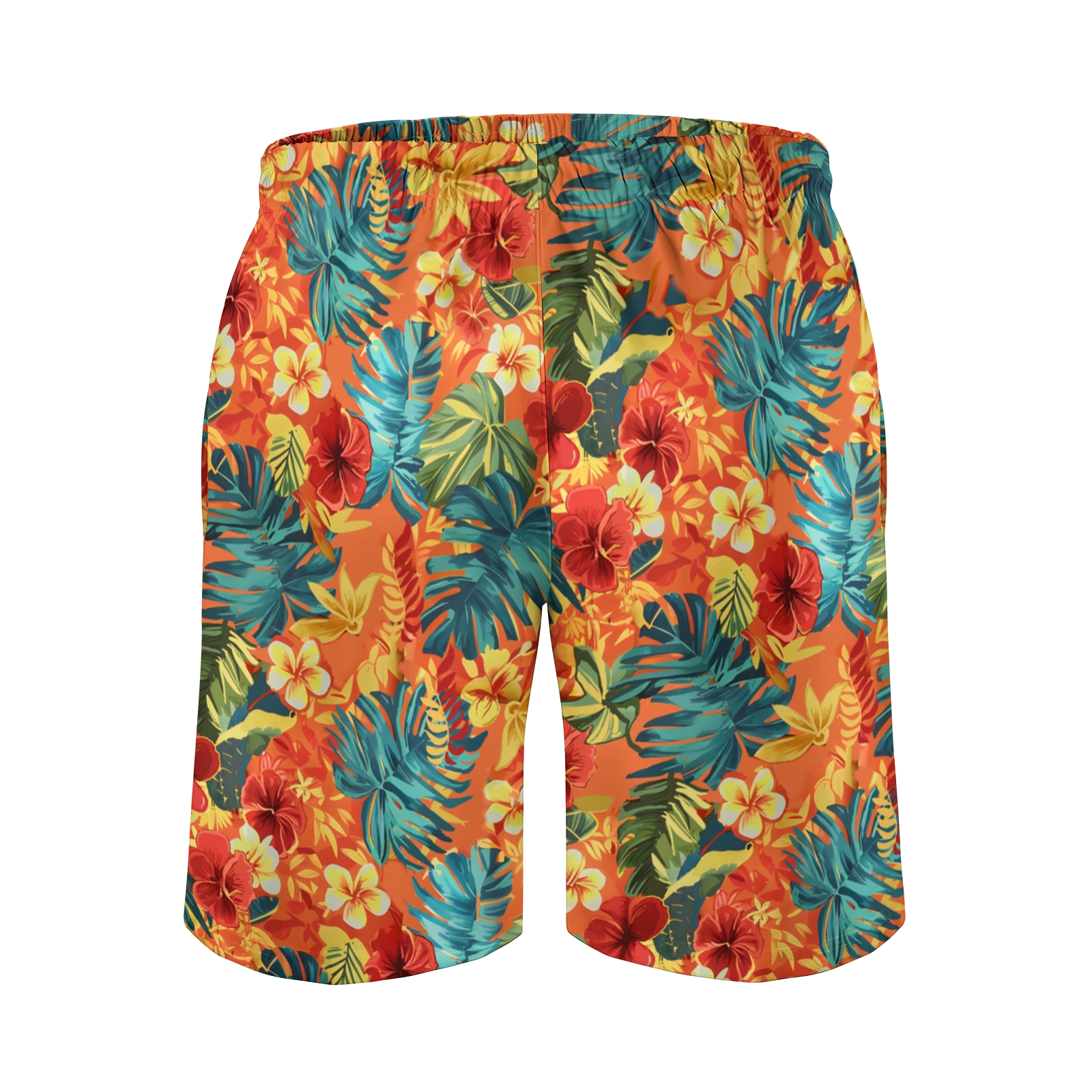 TomsloverMen's Print Drawstring Swim Shorts 2407000302