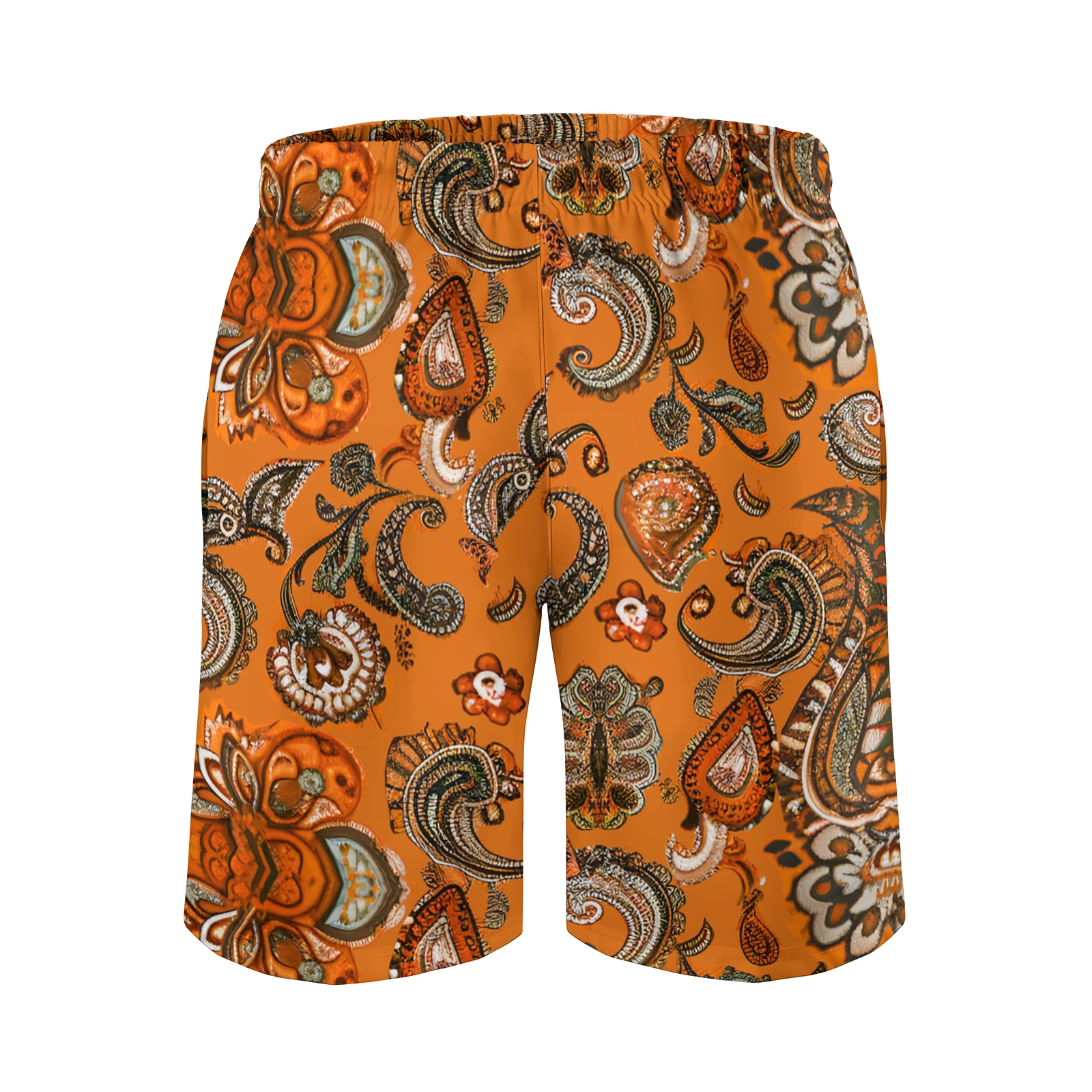 TomsloverMen's Print Drawstring Swim Shorts 2407000303
