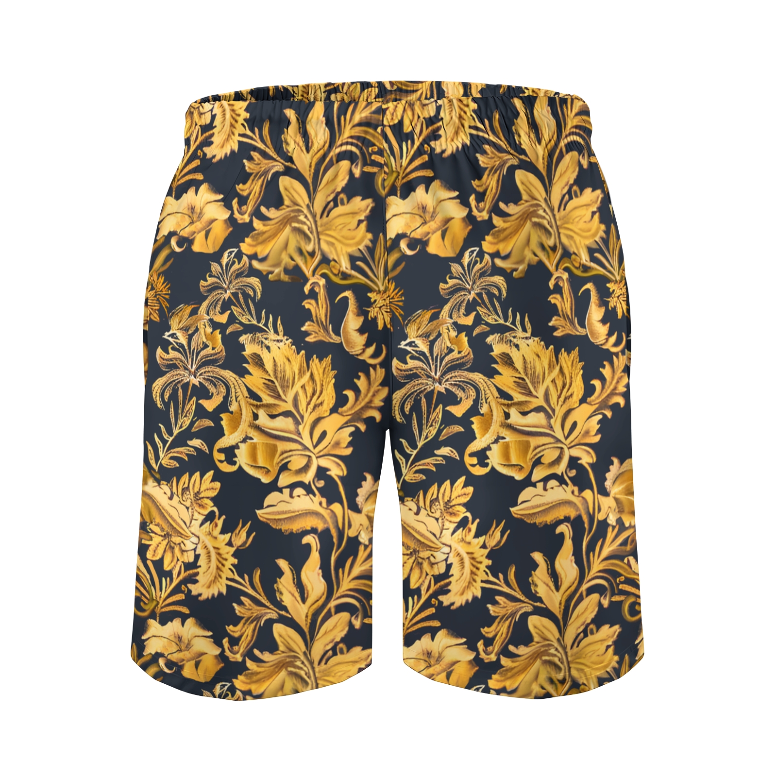 TomsloverMen's Print Drawstring Swim Shorts 2407000304