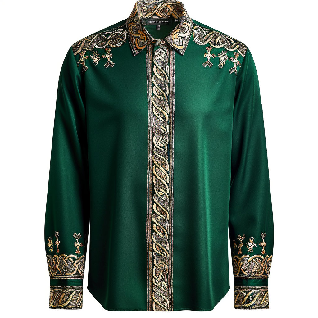 Men's Printed Shirt Woven Pattern