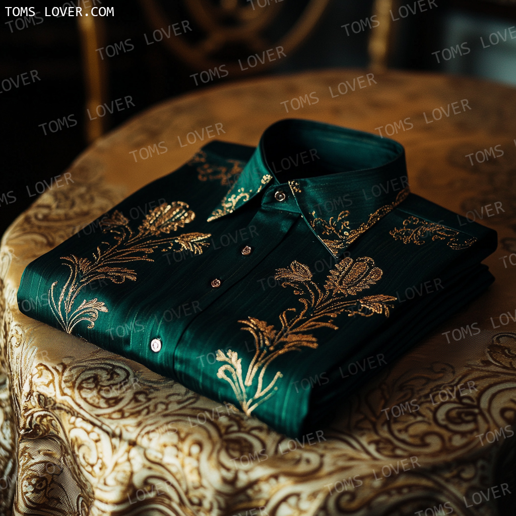 Tulip flower print shirt for men