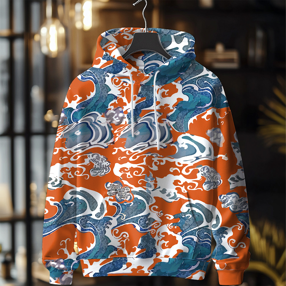 TomsloverFall/Winter Casual Warm Fashion Print Hoodies For Men