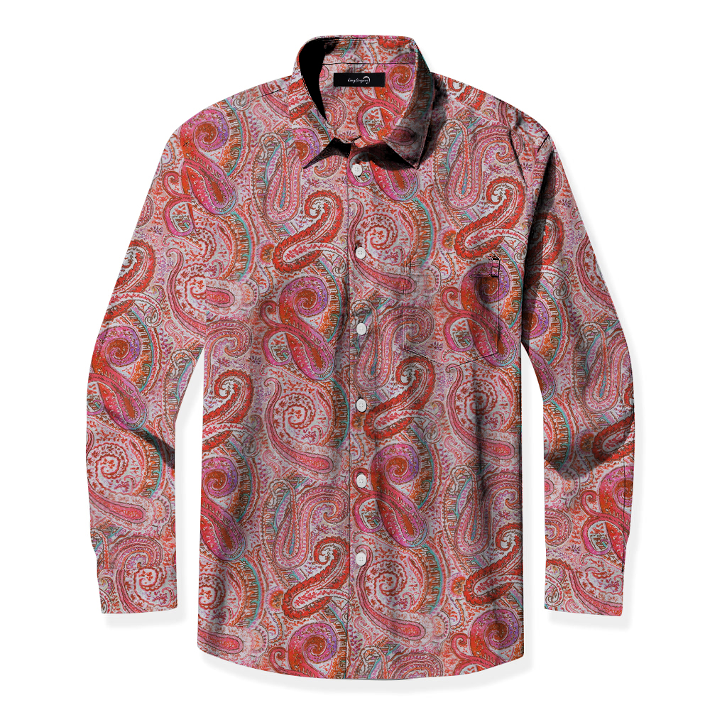 Tomslover100% cotton Print shirt long sleeves with pockets 