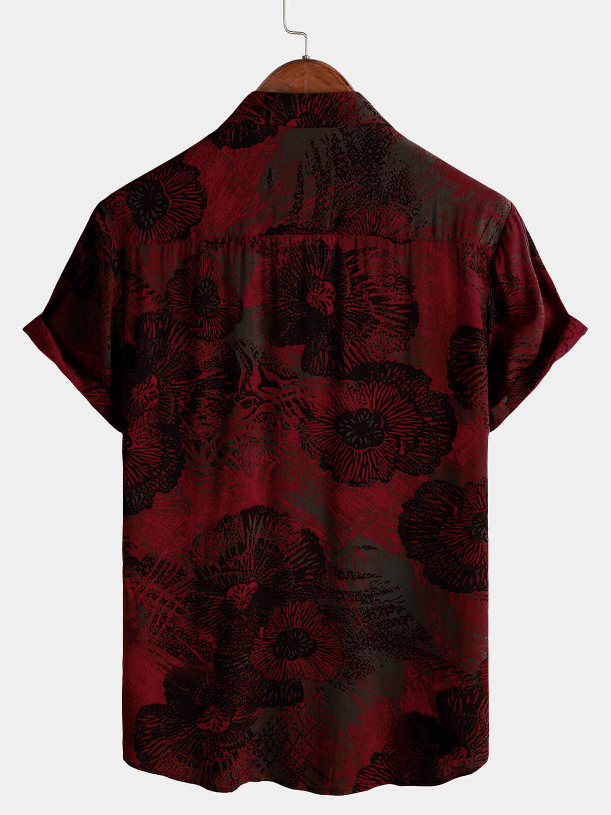 Cotton Casual Resort Hawaiian Shirt with Pockets plus size