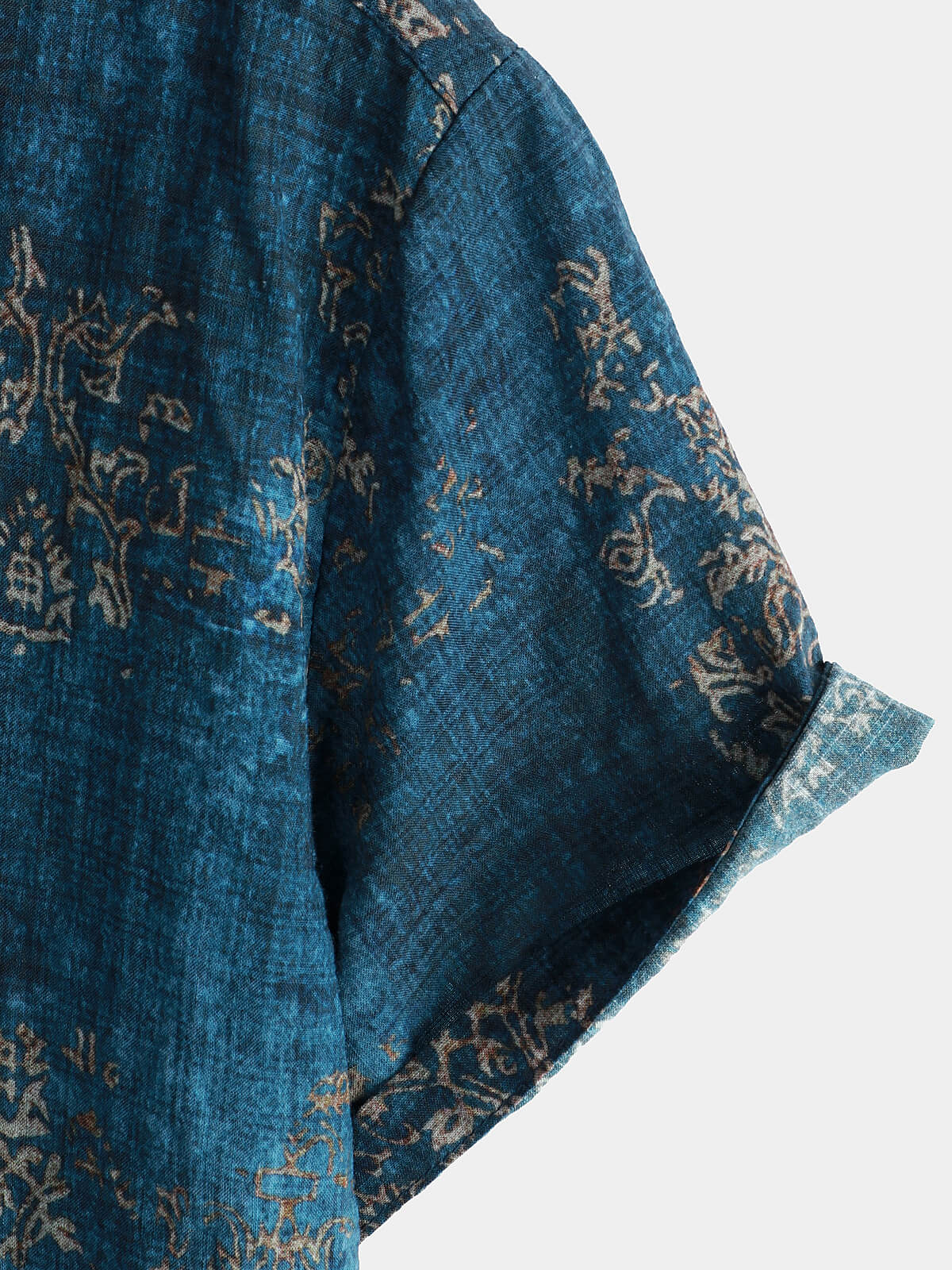 Cotton Casual Resort Hawaiian Shirt with Pockets plus size