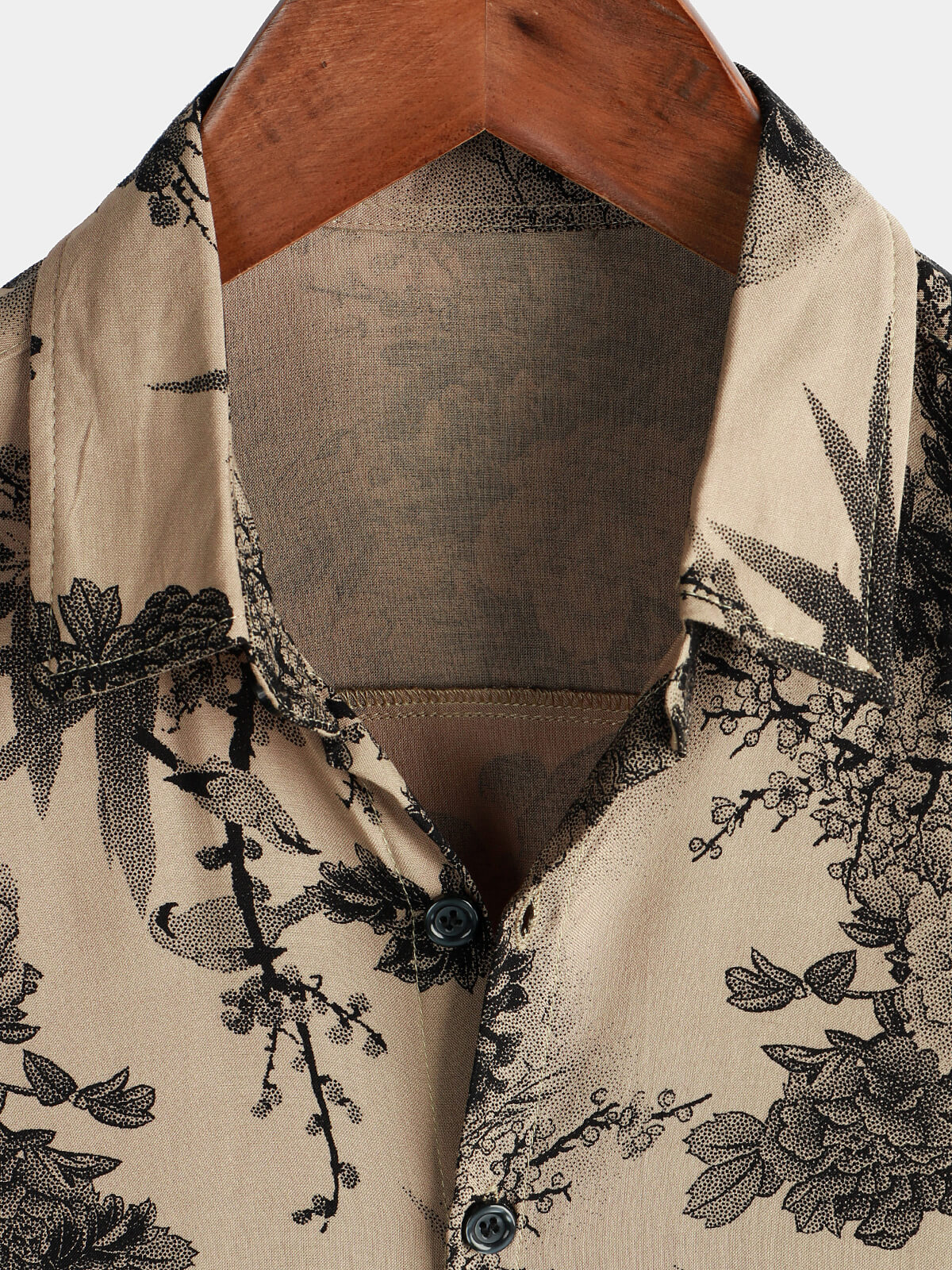 Cotton Casual Resort Hawaiian Shirt with Pockets plus size