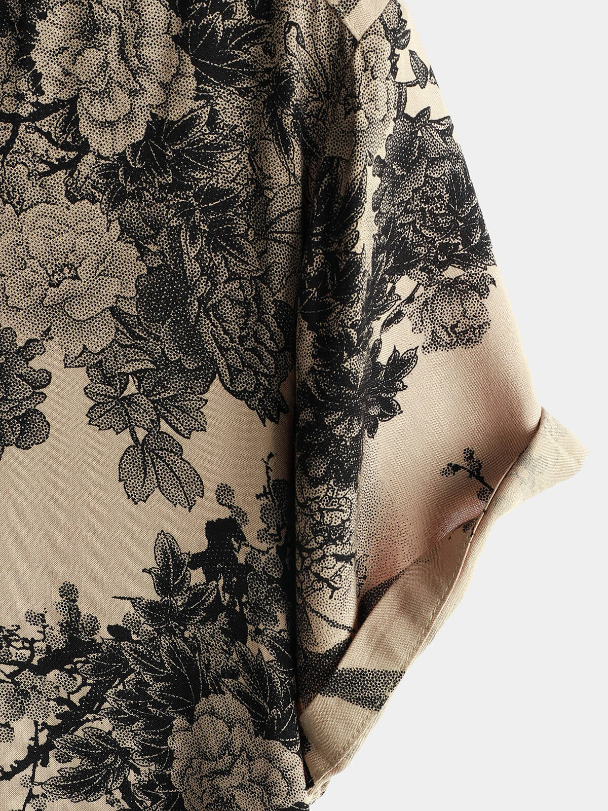 Cotton Casual Resort Hawaiian Shirt with Pockets plus size